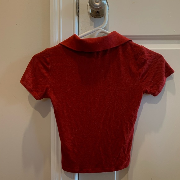 Ribbed 1/4 Zip T-Shirt - Picture 2 of 4